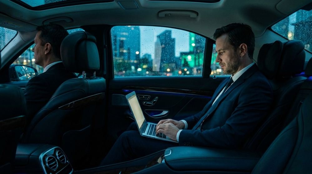Executivo em transporte corporativo Scauri